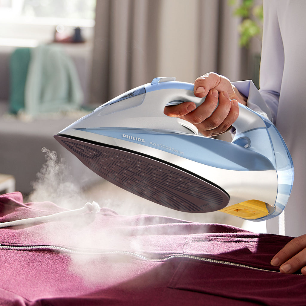 Philips 7000 series DST7011/20 fer à repasser Fer à vapeur Semelle SteamGlide Plus 2600 W Bleu