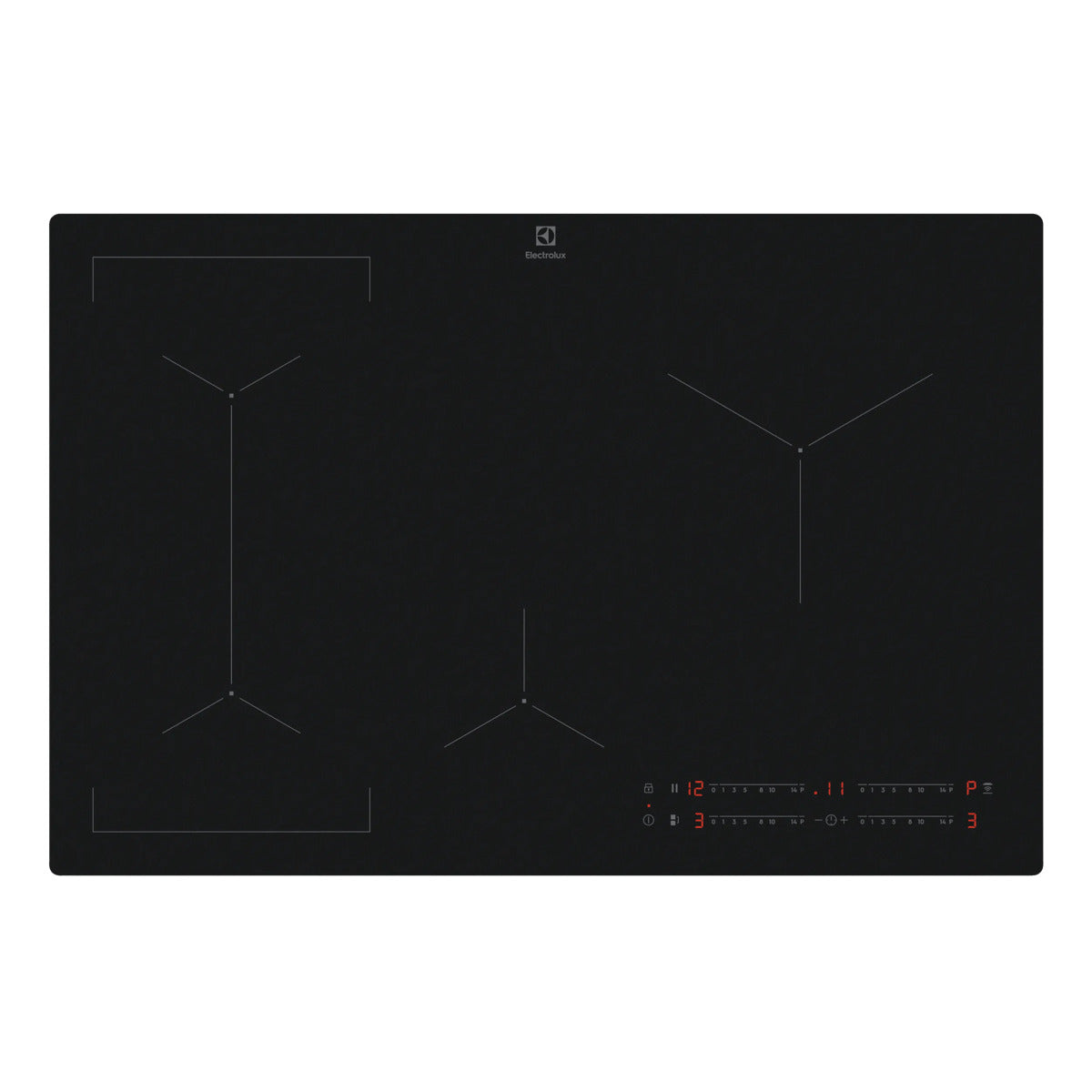 Electrolux EIV83443CT Noir Intégré 80 cm Plaque avec zone à induction 4 zone(s)