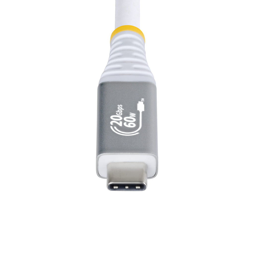 StarTech.com Câble USB4 USB-C 3m, 20 Gbit/s, 60W PD, 4K 120Hz DP 1.4, Blanc