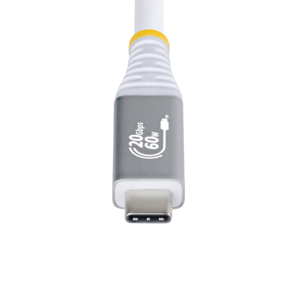 StarTech.com Câble USB4 USB-C 3m, 20 Gbit/s, 60W PD, 4K 120Hz DP 1.4, Blanc