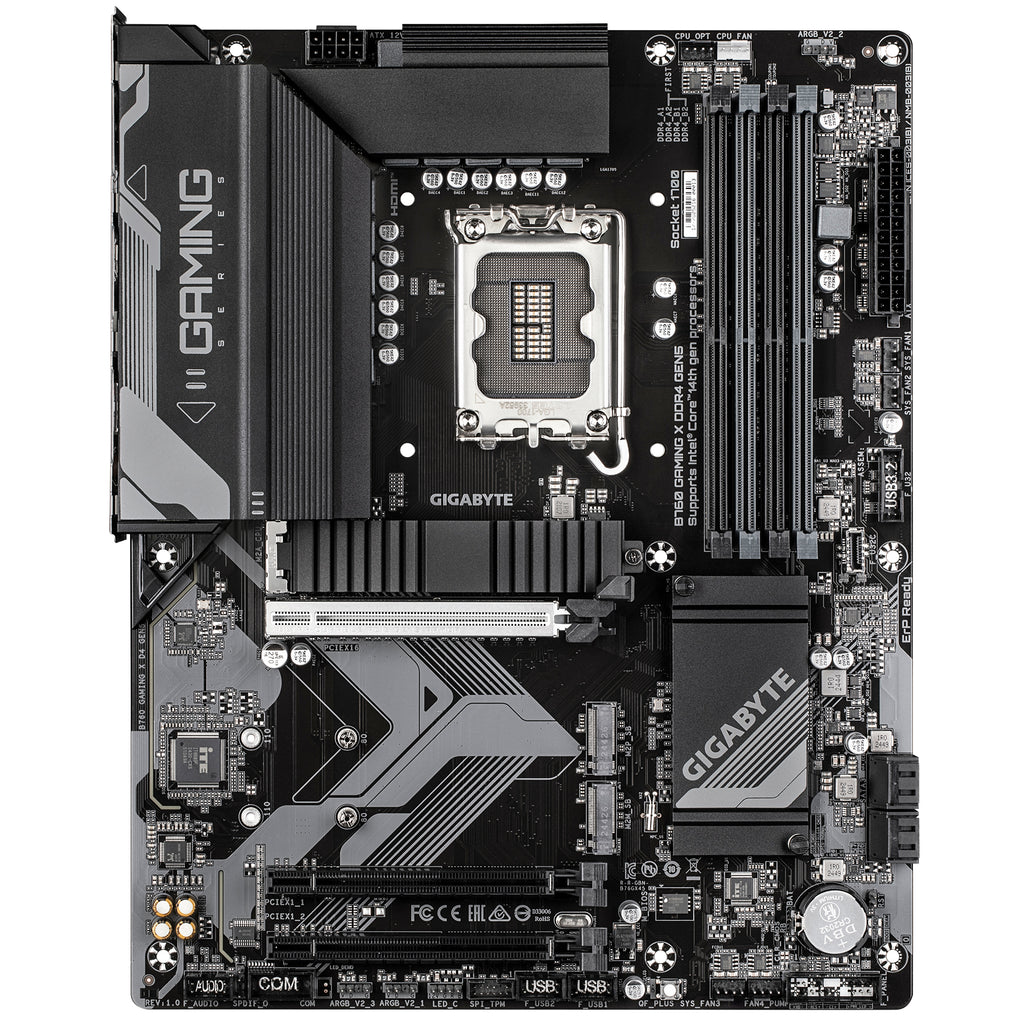 GIGABYTE B760 GAMING X DDR4 GEN5 Carte Mère – Prend en charge les processeurs Intel Core 14ᵉ génération, VRM 8+1+1 phases, jusqu’à 5333 MHz DDR4 (OC), 3xPCIe 4.0 M.2, LAN 2.5GbE, USB 3.2 Gen 2