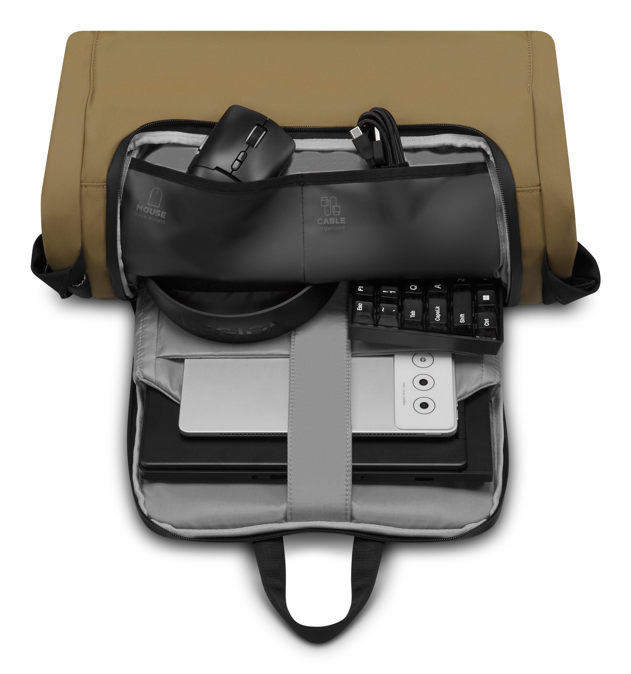 Lenovo GX41U39298 sacoche d'ordinateurs portables 40,6 cm (16") Sac à dos Noir, Jaune