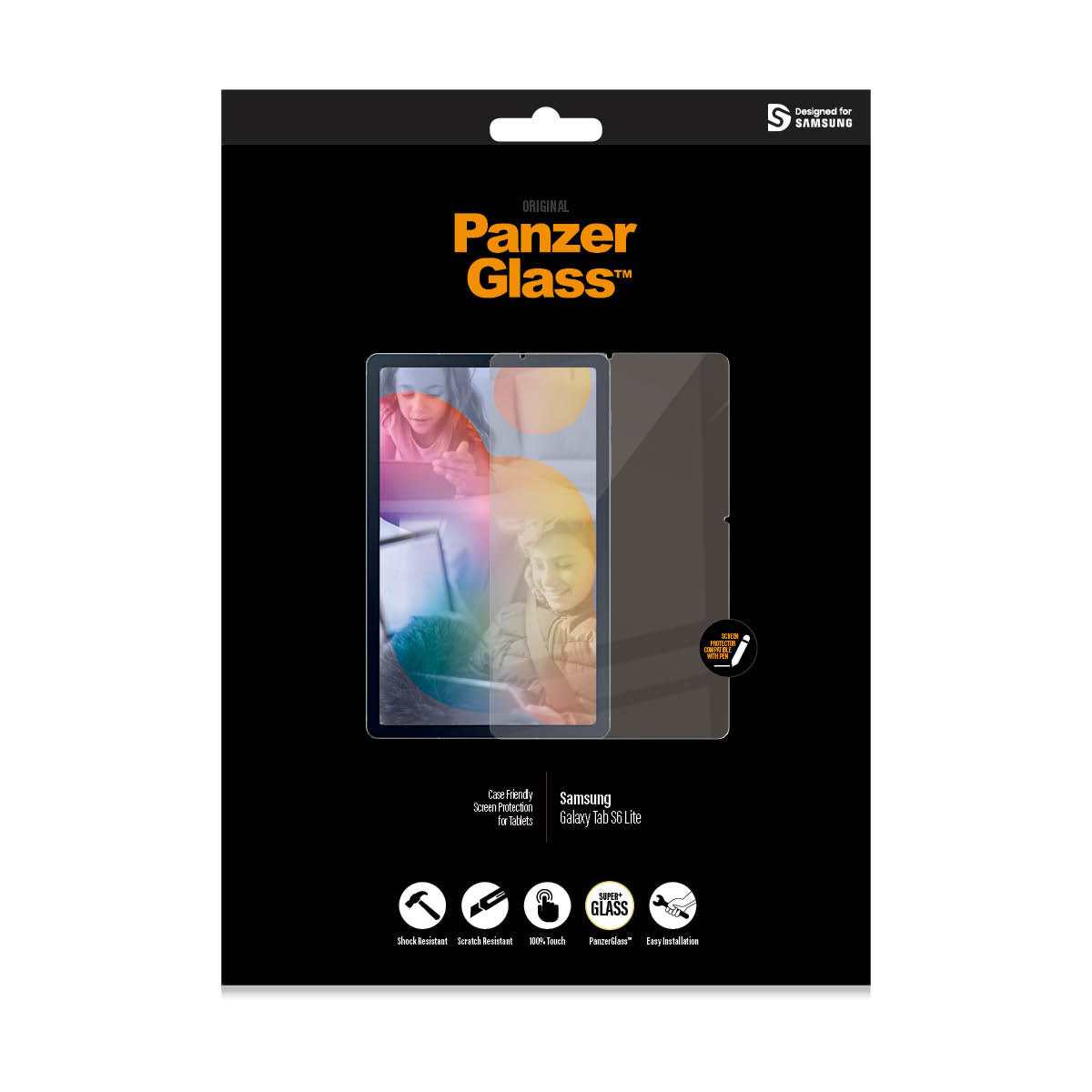 PanzerGlass Protection d'écran en Verre Trempé pour Samsung Galaxy Tab S6 Lite, Transparent