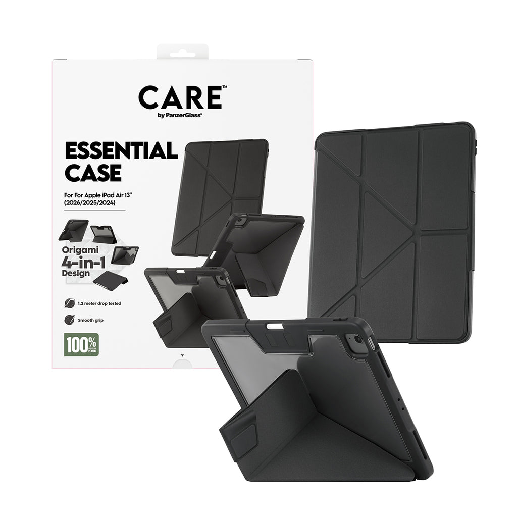 PanzerGlass CARE™ by ®™ by Essential Case Black iPad Air 13" (2024-2026) coque de protection pour téléphones portables H