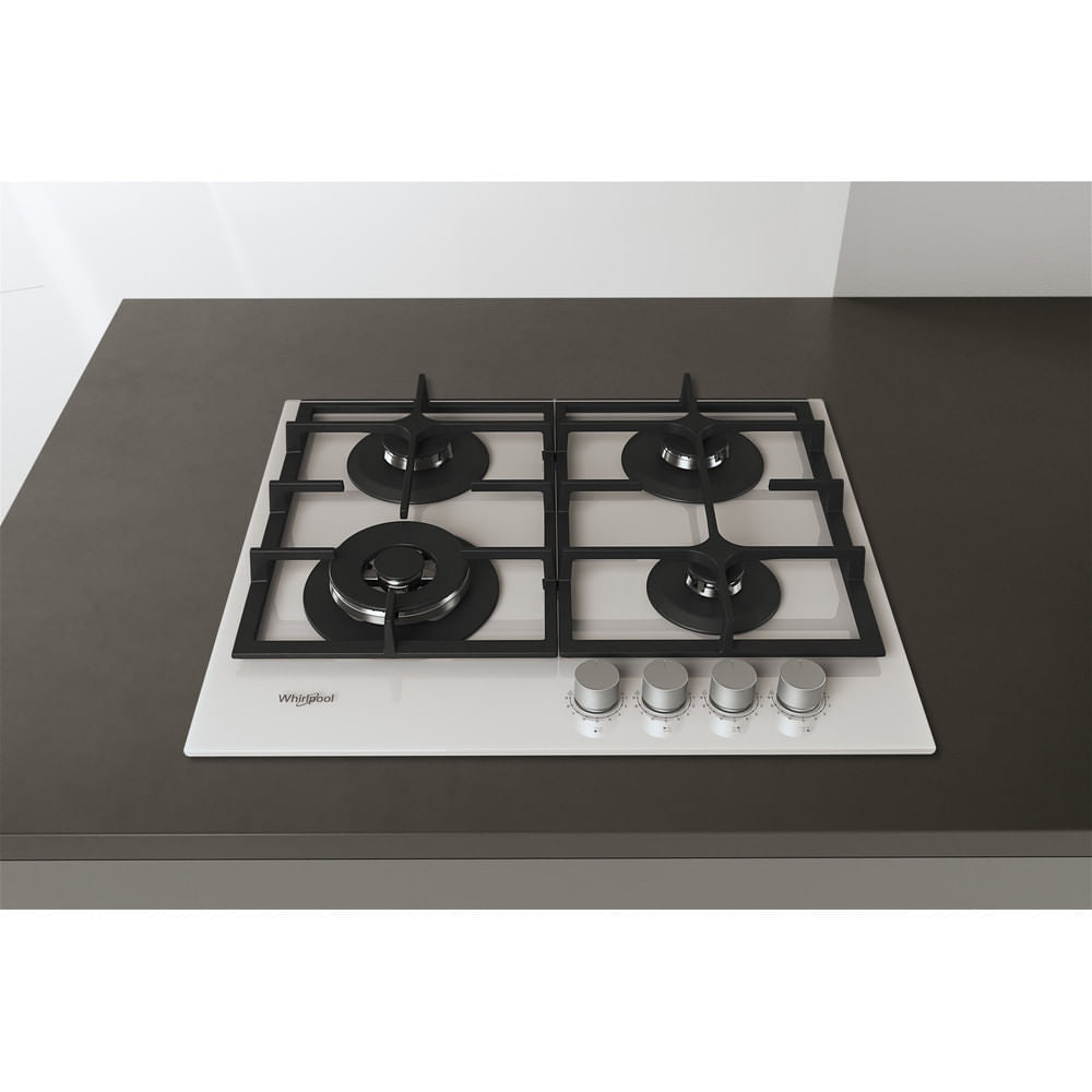 Whirlpool AKTL629/WH Blanc Intégré 59 cm Gaz 4 zone(s)