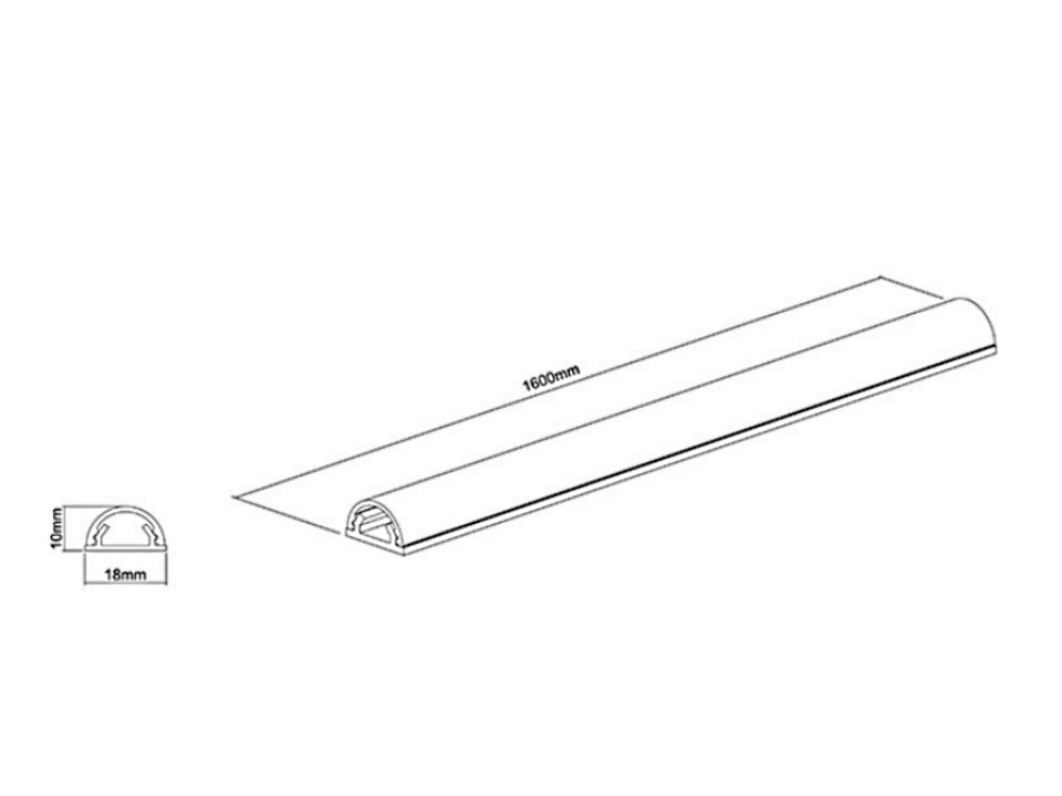 Accessoire de Câble Multibrackets 1257, Aluminium, Noir
