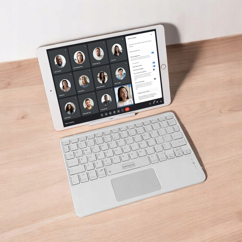 Clavier sans fil Bluetooth avec pavé tactile SLIM pour téléphone, tablette et iPad - Zenwire WLK-619