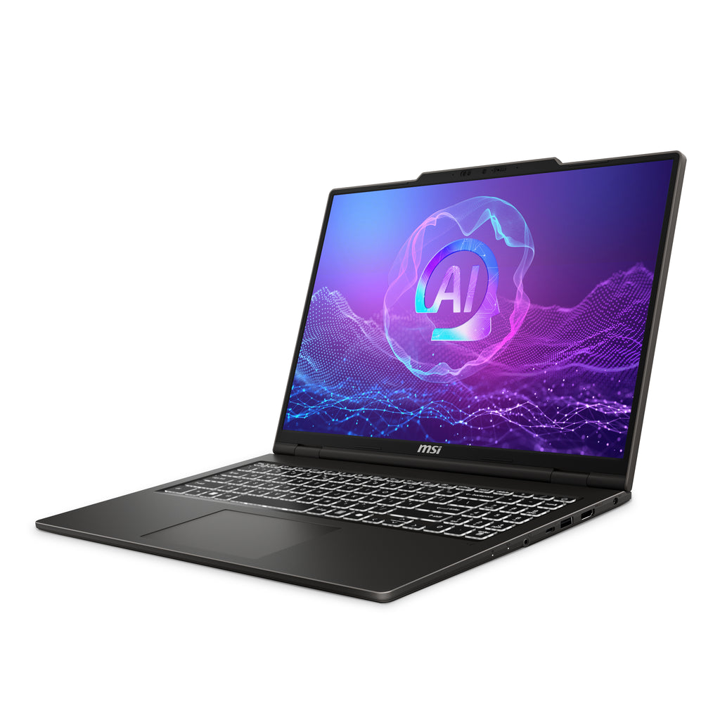 MSI VenturePro A16 AI+ A3HWEG-003DE Copilot+ PC AMD Ryzen AI 7 350 Ordinateur portable 40,6 cm (16") 2K 16 Go DDR5-SDRAM 1 To SSD NVIDIA GeForce RTX 5050 Wi-Fi 6E (802.11ax) Windows 11 Home Gris