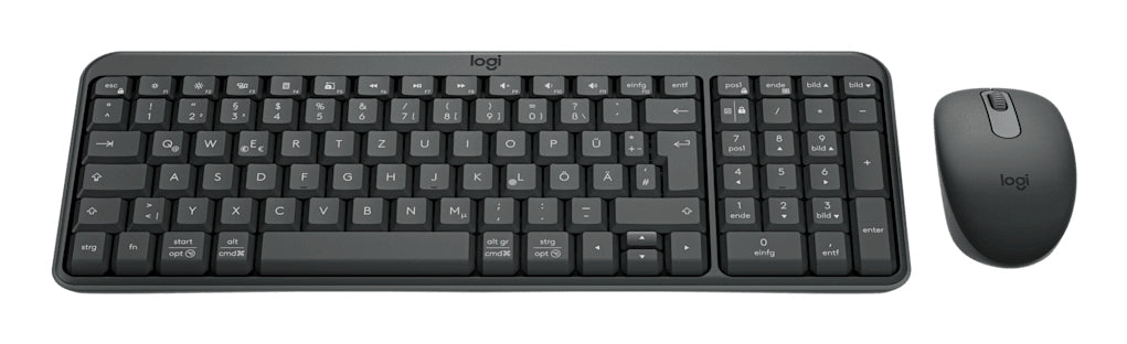 Logitech MK250 Sæt med mus og tastatur Trådløs Tysk