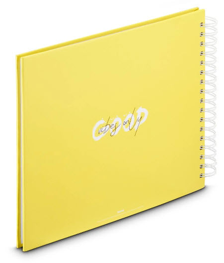 Hama Good Things Album Photo Jaune, 100 Feuilles 10 x 15 cm, Reliure Spiralée