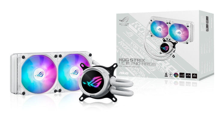ASUS ROG Strix LC III 240 ARGB White Edition Processeur Kit de refroidissement du liquide 12 cm Blanc