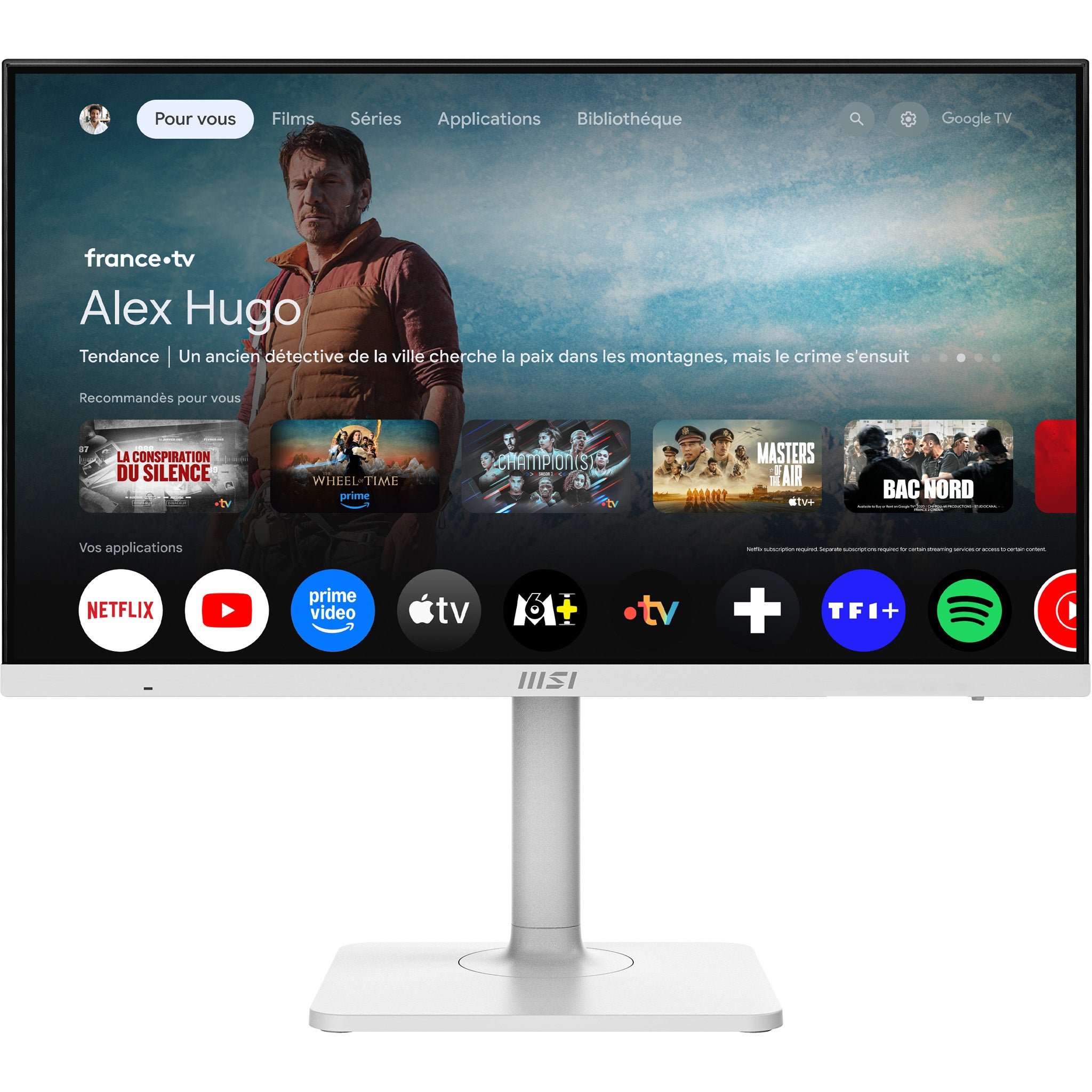 MSI Modern MD272UPSW écran plat de PC 68,6 cm (27") 3840 x 2160 pixels 4K Ultra HD Blanc