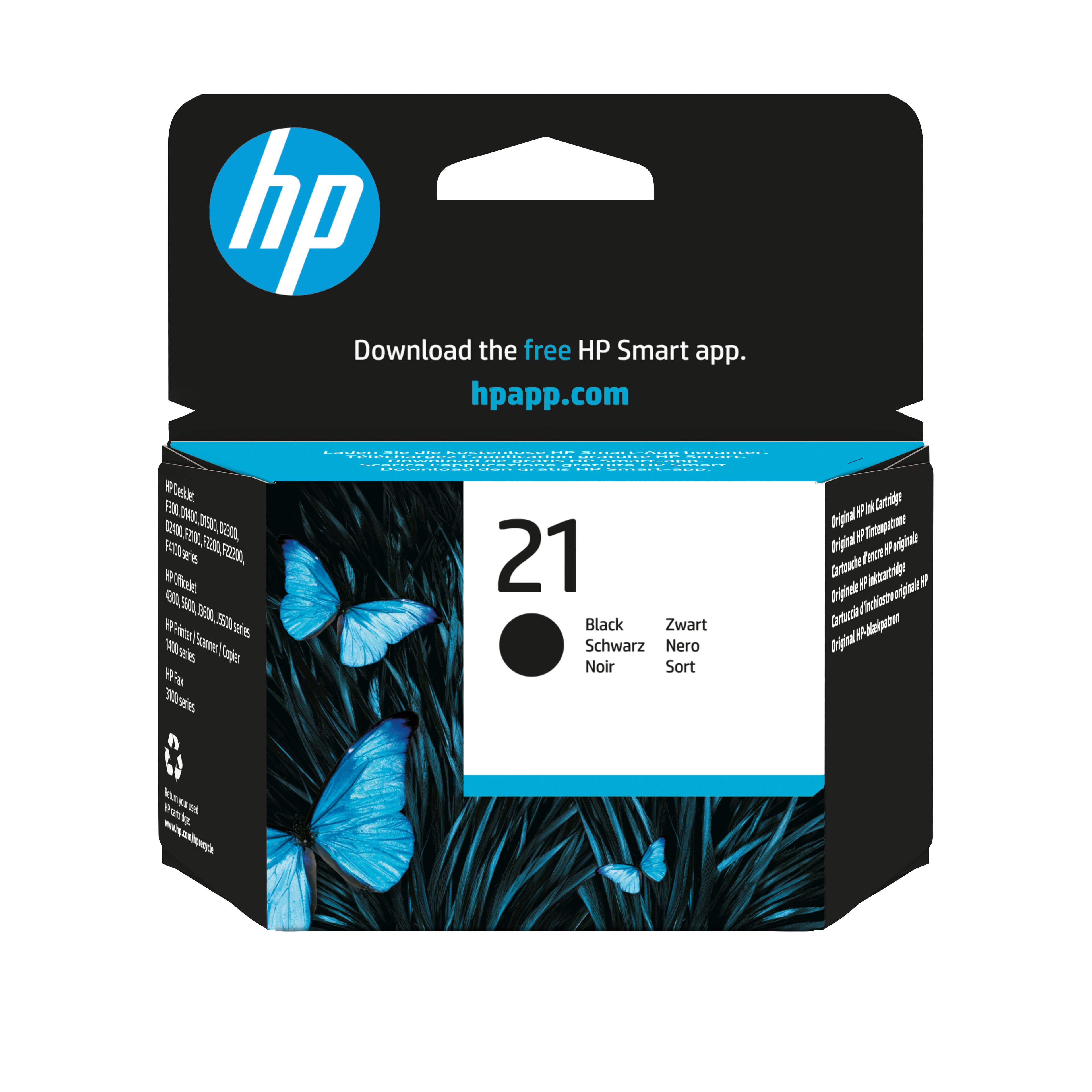 HP 21 cartouche d'encre noir authentique