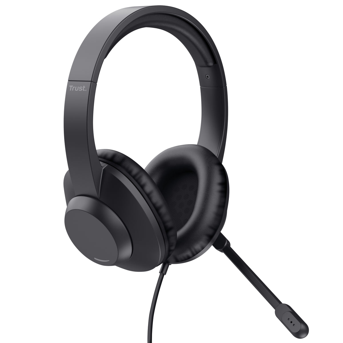 Trust Ayda Max USB Casque Avec fil Arceau Bureau/Centre d'appels USB Type-C / USB Type-A Noir