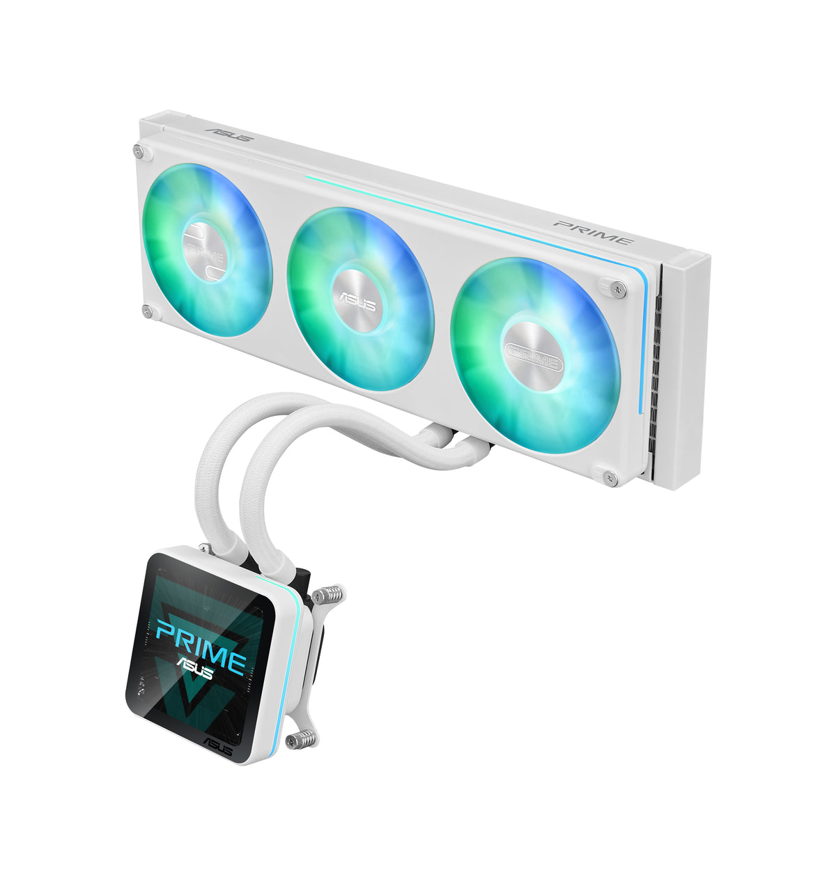 ASUS PRIME SLC II 360 ARGB LCD WHT Processeur Refroidisseur de liquide tout-en-un 12 cm Blanc 1 pièce(s)