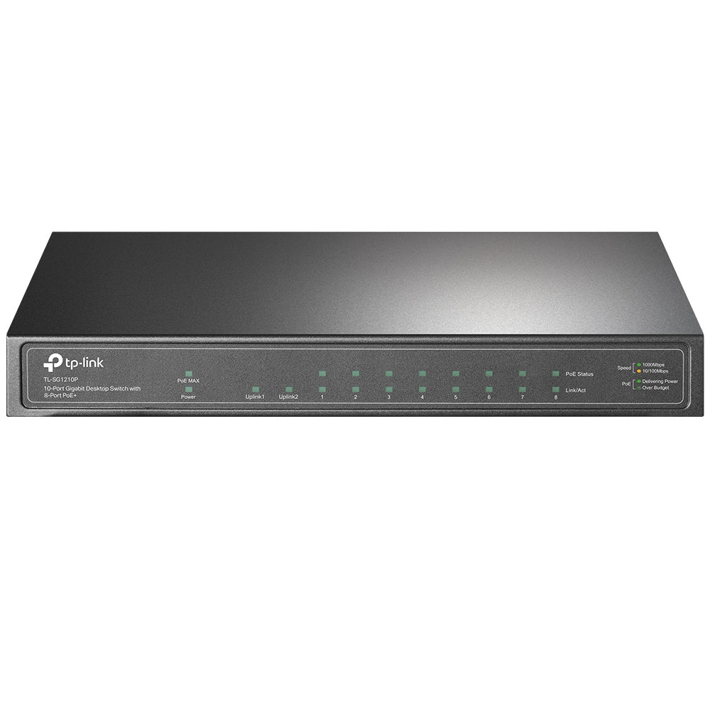 TP-Link TL-SG1210P commutateur réseau Non-géré Gigabit Ethernet (10/100/1000) Connexion Ethernet, supportant l'alimentat