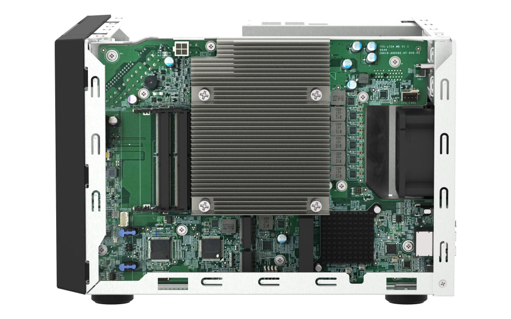 QNAP TVS-h874X NAS Tower Intel® Core™ i9 64 Go DDR4 0 To QuTS hero Noir - vue 5
