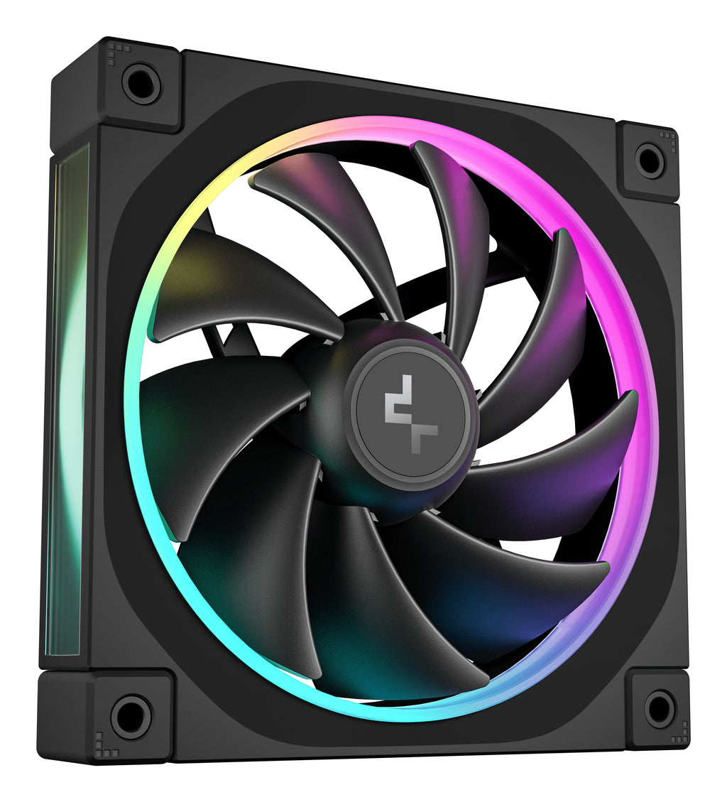 Deepcool FL12 Kit Ventilateur de Boîtier 120 mm, Noir, 1 Pack