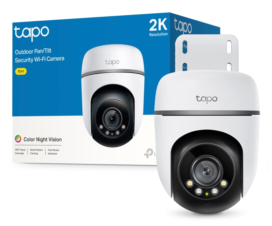 TP-Link Tapo TC41 V2 Caméra de Sécurité IP Sphérique Intérieure et Extérieure, 2304 x 1296 pixels