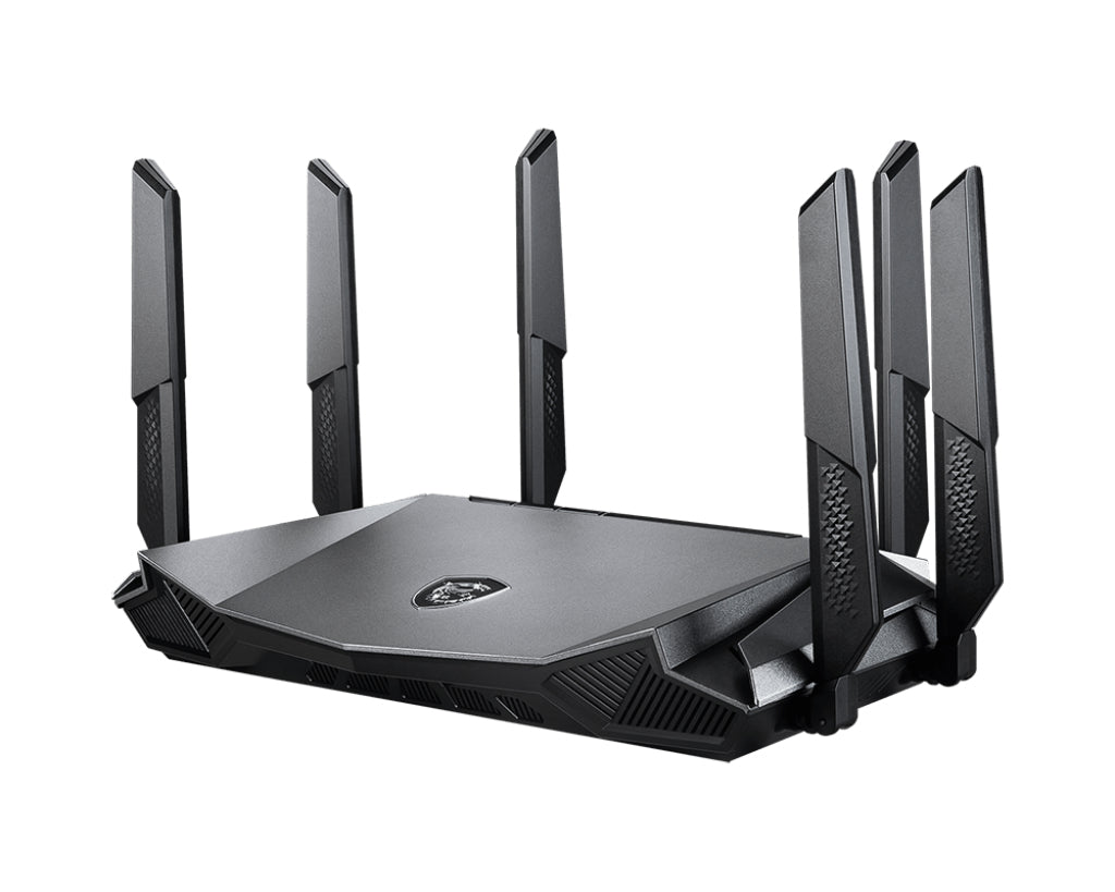 MSI RadiX AX6600 WiFi 6 Tri-Band routeur sans fil Gigabit Ethernet Tri-bande (2,4 GHz / 5 GHz / 5 GHz) Noir