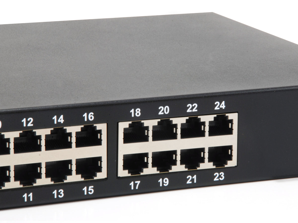 LevelOne GEP-2421W150 Commutateur Réseau Non-géré Gigabit Ethernet PoE, 24 Ports RJ-45, Noir