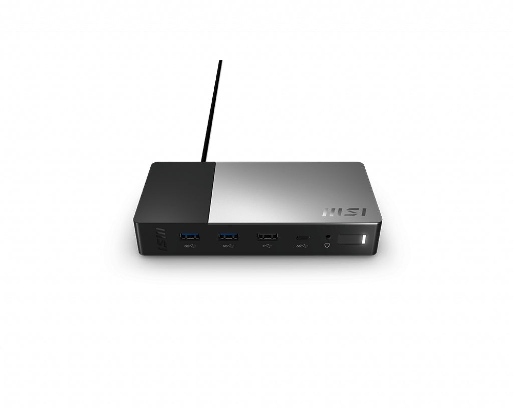 MSI USB-C Docking Station Gen 2 USB 3.2 Gen 2 (3.1 Gen 2) Type-C Noir - vue 2