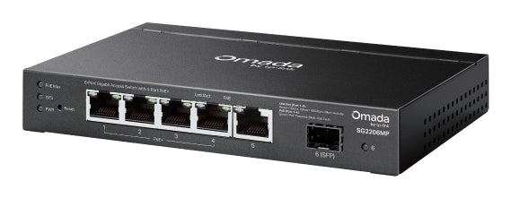TP-Link Omada SG2206MP commutateur réseau L2 Gigabit Ethernet (10/100/1000) Connexion Ethernet, supportant l'alimentation via ce port (PoE)
