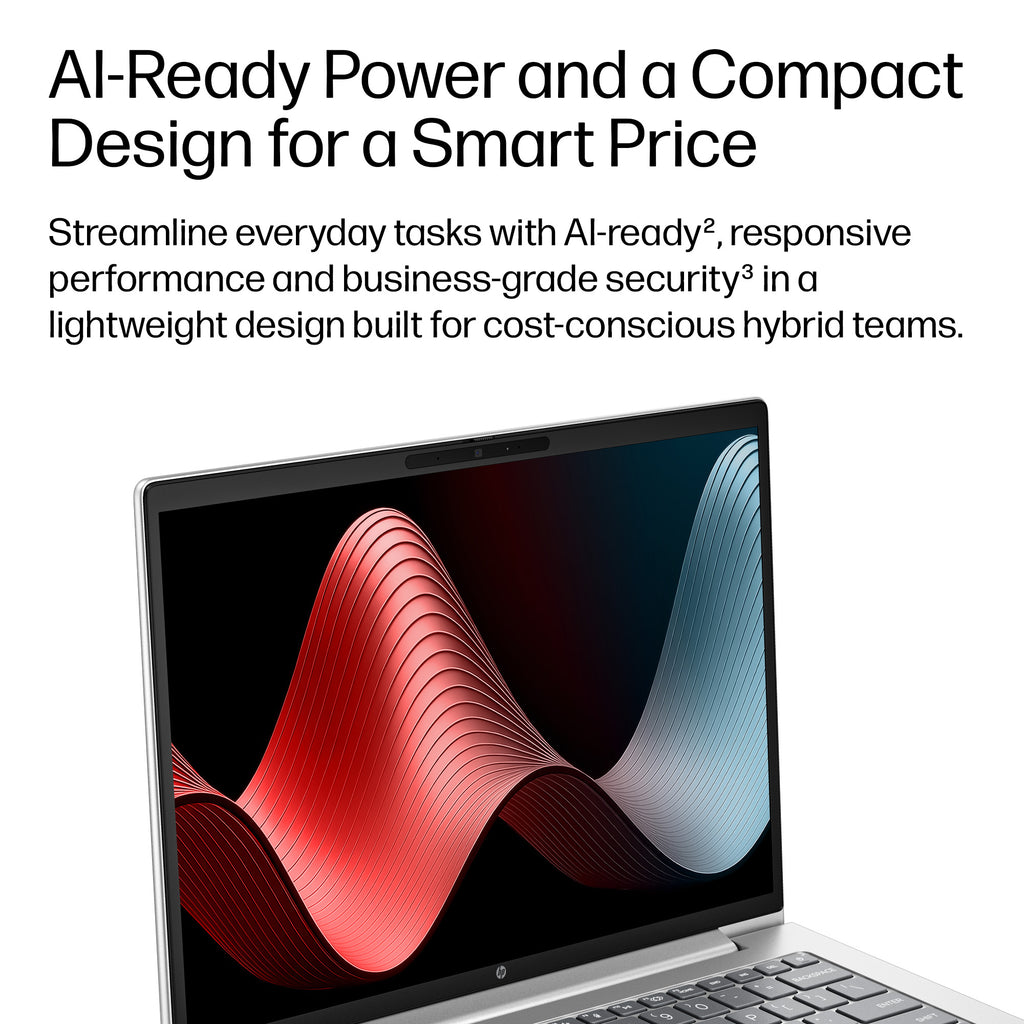 HP ProBook 4 G2a 14 AI AMD Ryzen 7 250 14inch WUXGA AG LED UWVA UMA Webcam 32GB LPDDR5X 512GB SSD be+BT 3C Batt FPS W11P