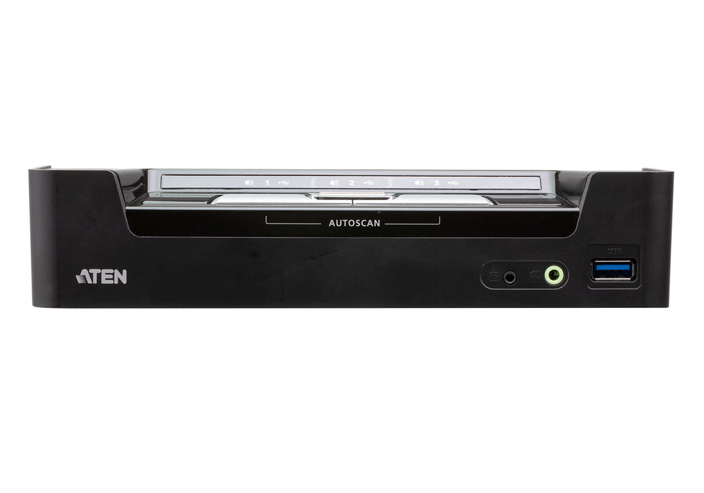 ATEN Commutateur KVMP™ hybride DisplayPort USB-C 3 ports