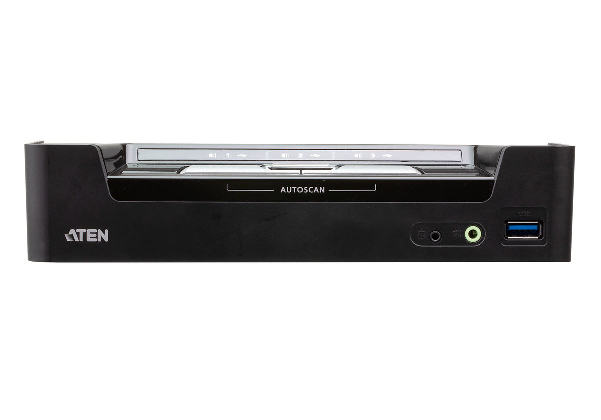 ATEN Commutateur KVMP™ hybride DisplayPort USB-C 3 ports