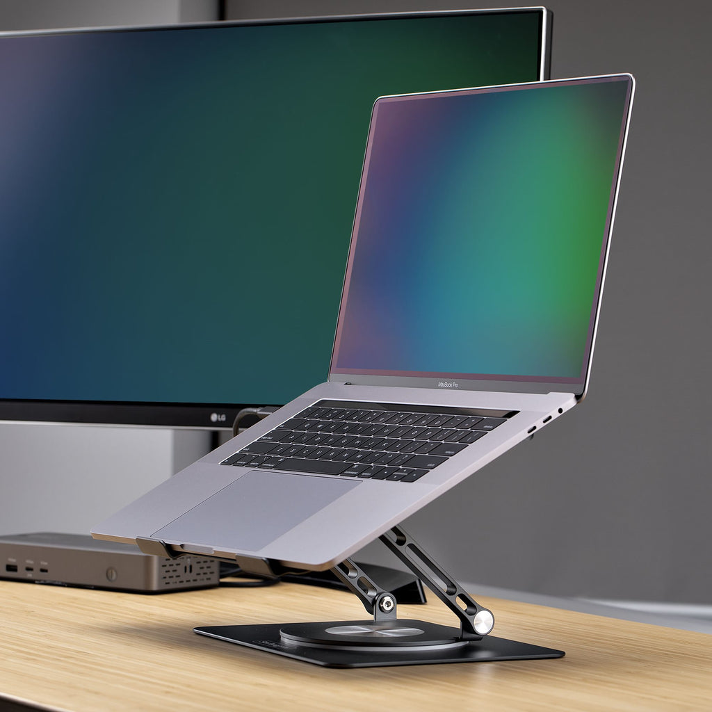 StarTech.com Support Rotatif pour PC Portable, Base Pivotante à 360&deg;, Support Rotatif pour Bureau, Hauteur et Inclin