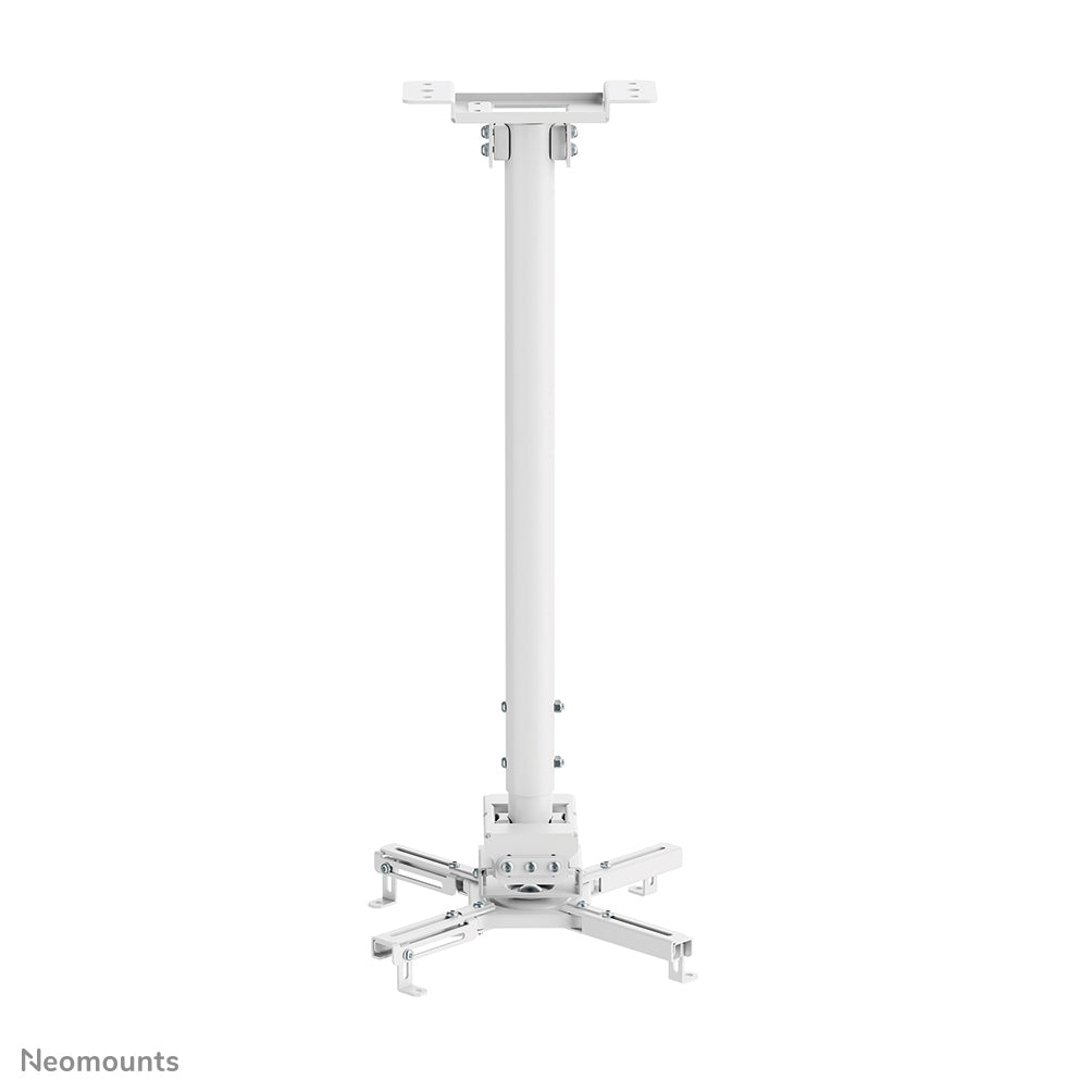 Neomounts Neomounts CL25-550WH1 Support de plafond pour vidéoprojecteur - h74.5-114.5 cm - installation facile - orientable