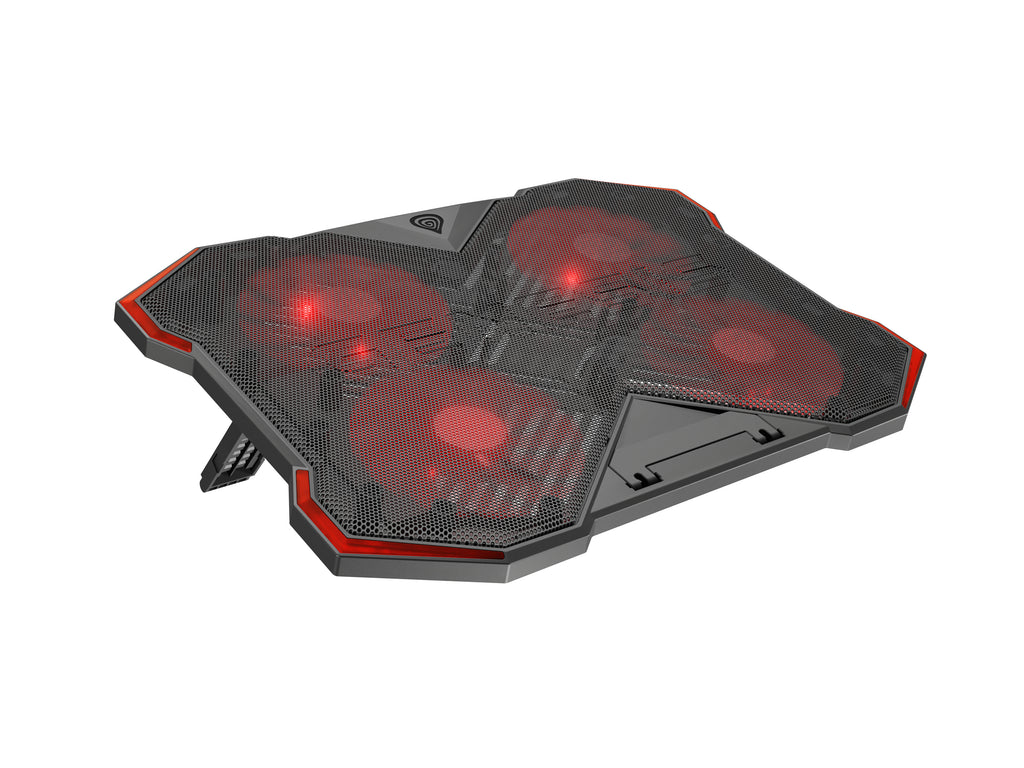 GENESIS Oxid 260 système de refroidissement pour ordinateurs portables 43,9 cm (17.3") 1010 tr/min Noir, Rouge