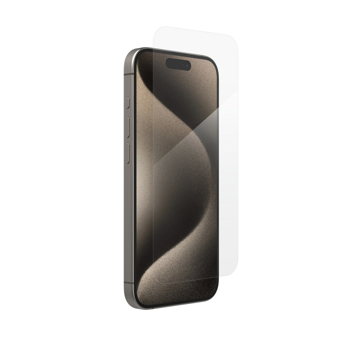 InvisibleShield Glass Elite Protection d'écran en Verre Trempé pour iPhone 15 Pro, Transparent