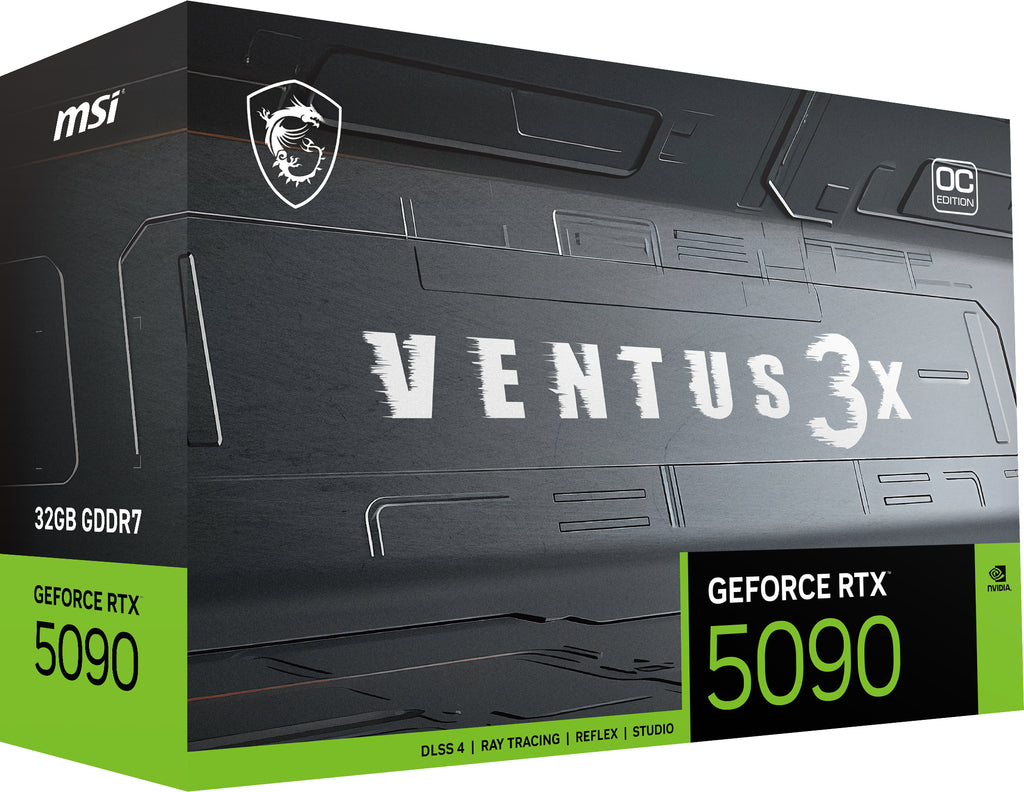 MSI VENTUS GEFORCE RTX 5090 32G 3X OC carte graphique NVIDIA 32 Go GDDR7 - vue 2
