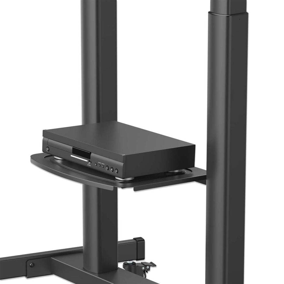 Support TV sur Roulettes Manhattan pour Écrans 37" à 120", Réglage Hauteur par Manivelle, VESA 200x200 à 1000x600 mm, Ch
