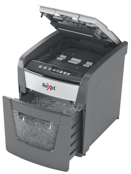 Rexel Optimum AutoFeed+ 50X destructeur de papier Destruction croisée 55 dB 22 cm Noir, Gris - vue 4