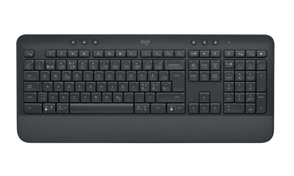 Logitech 920-010951 teclado Oficina Bluetooth QWERTY Nórdico Grafito