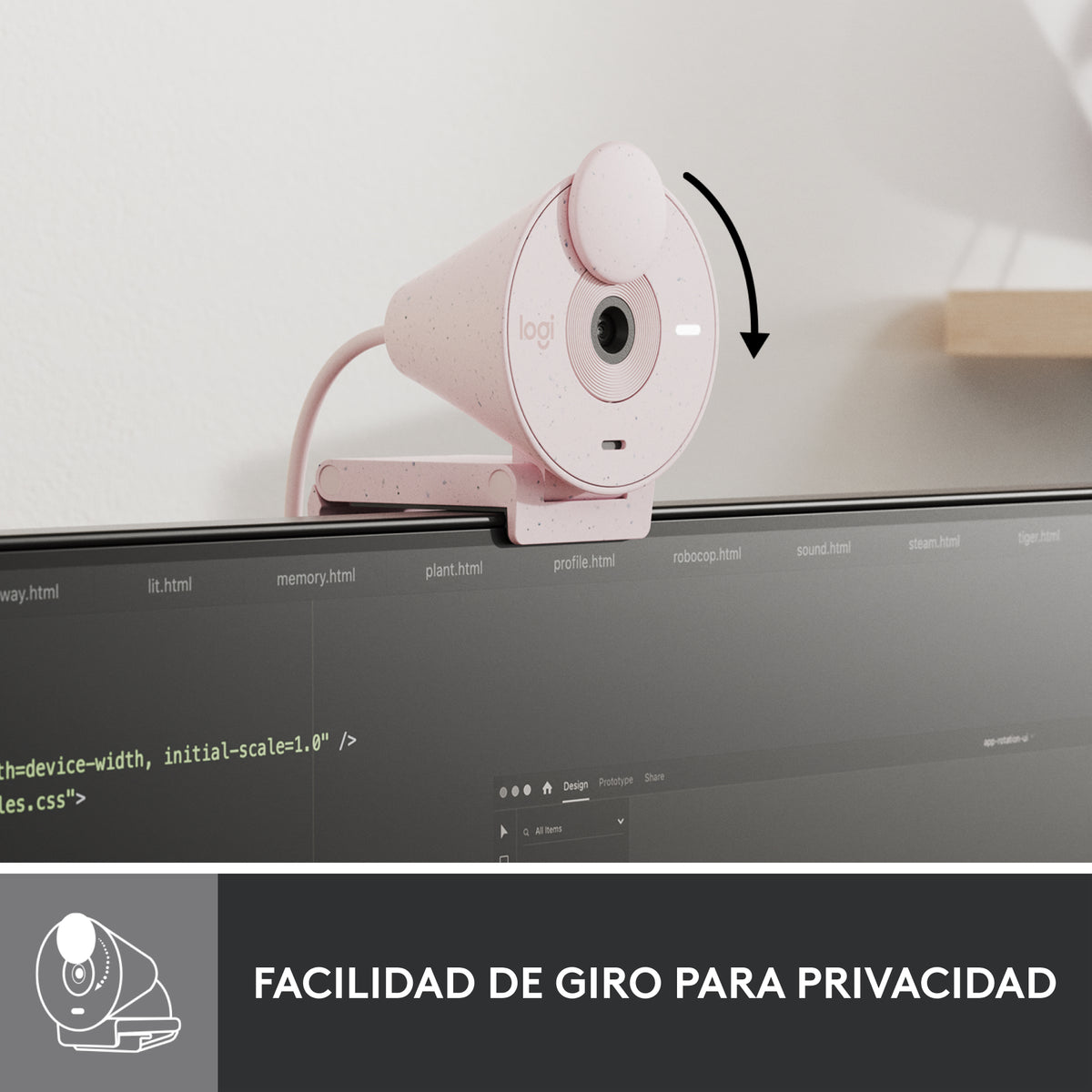 Logitech BRIO 300 1920 x 1080 Webcam Fortrådet