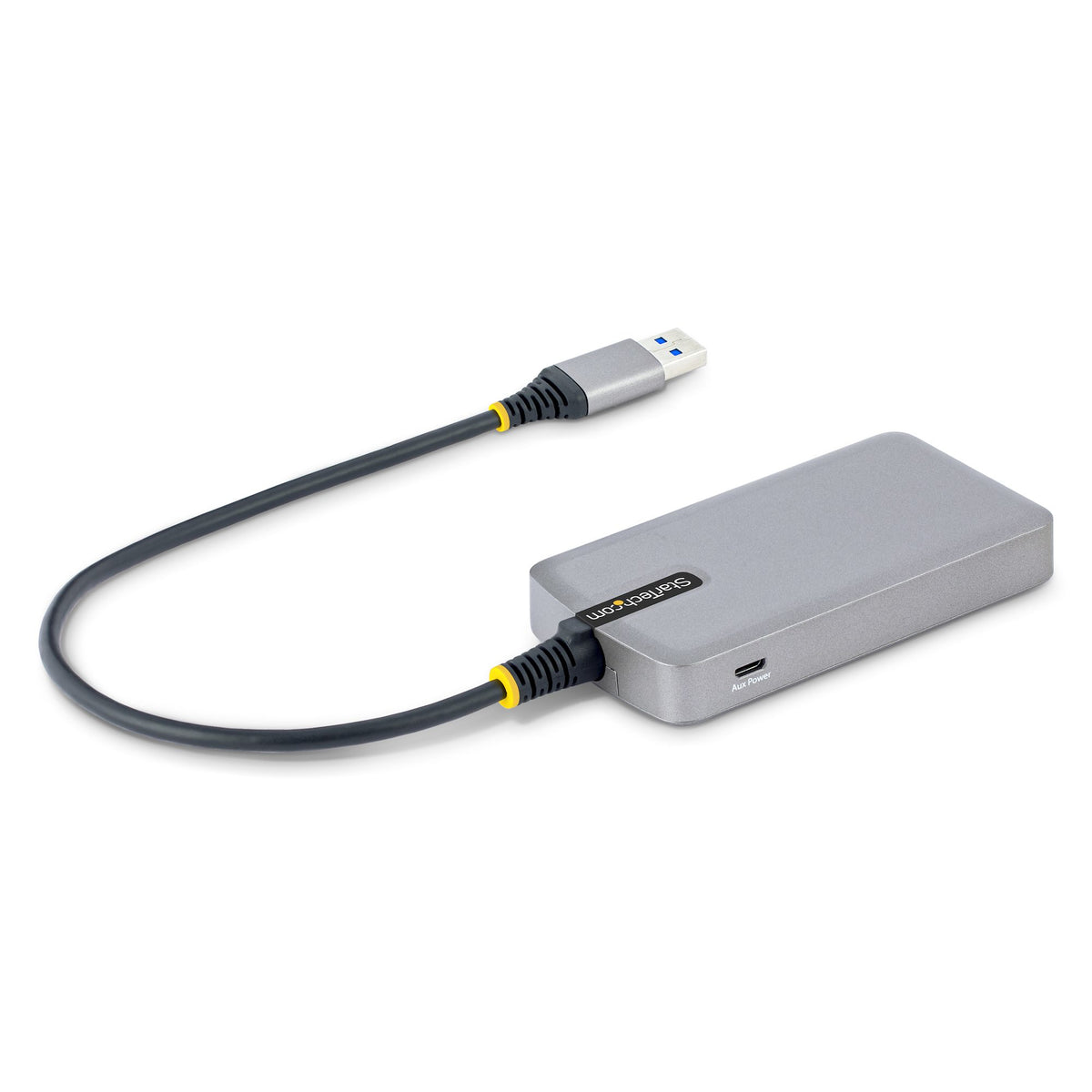 StarTech.com Hub USB 3 Ports USB-A et Gigabit Ethernet RJ45, USB 3.0 5Gbps, Câble 30 cm