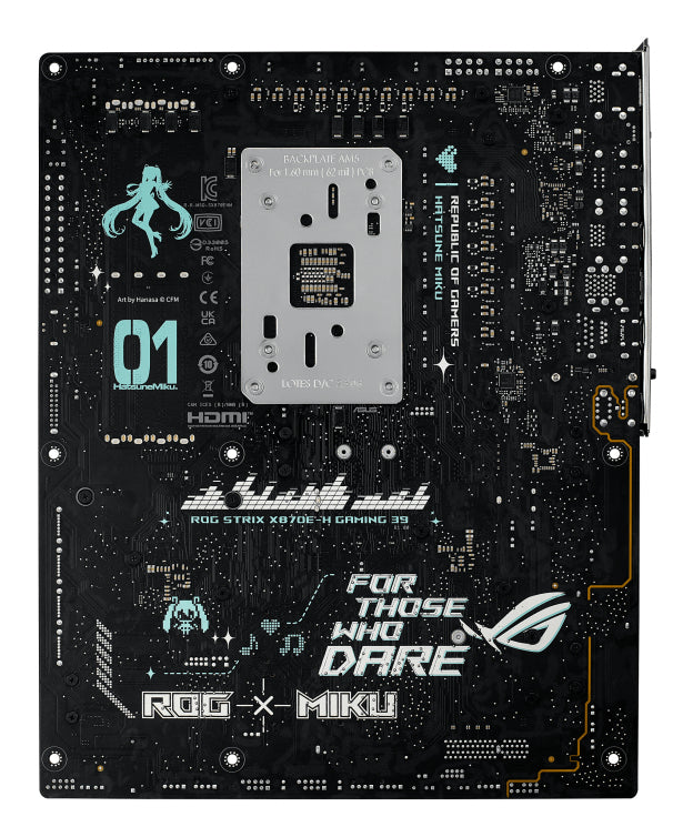ASUS ROG STRIX X870E-H Gaming WiFi 7 Hatsune Miku Edition Carte Mère AMD X870E Socket AM5 ATX