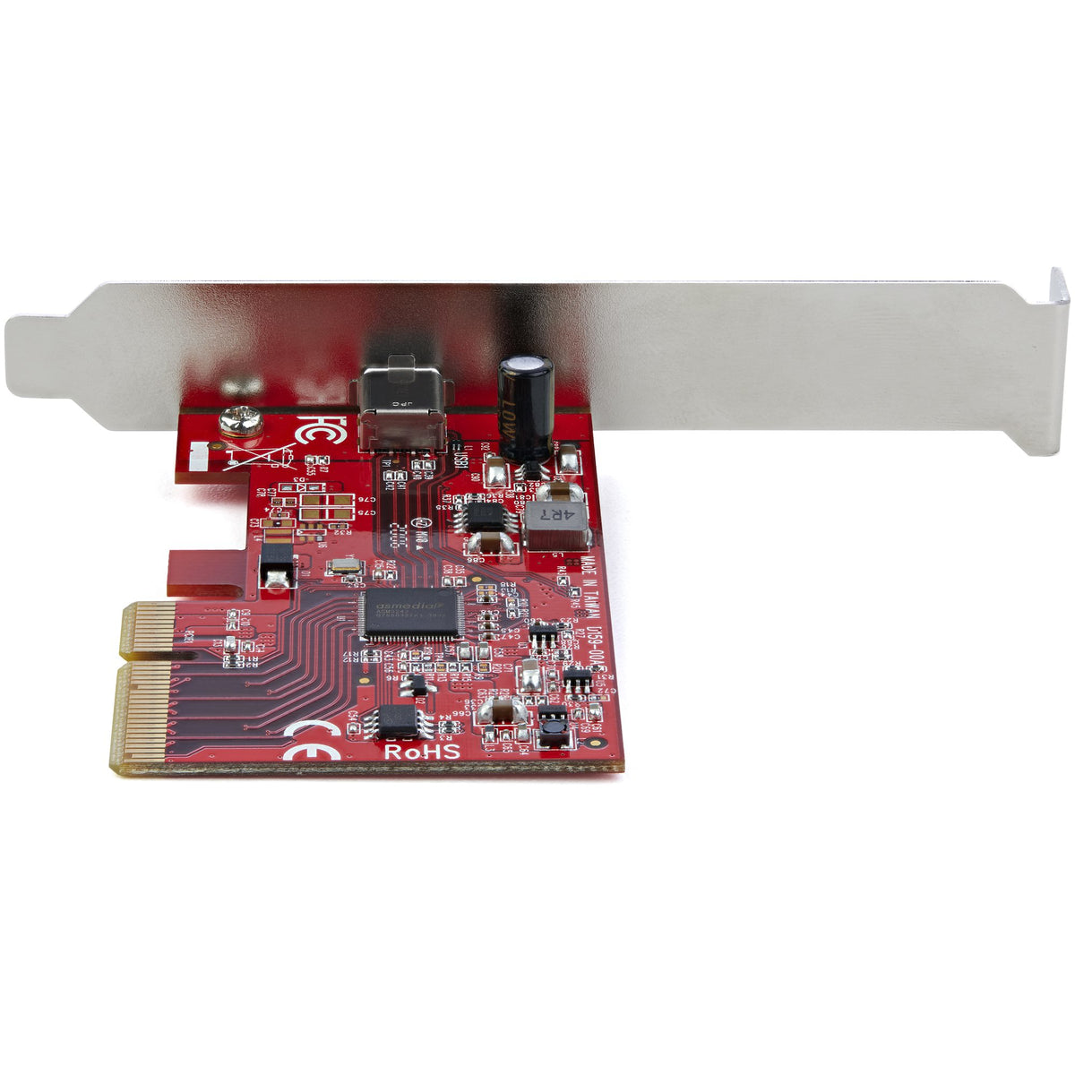 StarTech.com Carte PCIe 1 port USB 3.2 Gen 2x2 - Carte Contrôleur USB-C SuperSpeed 20Gbps PCI Express 3.0 x 4 - Carte Ad
