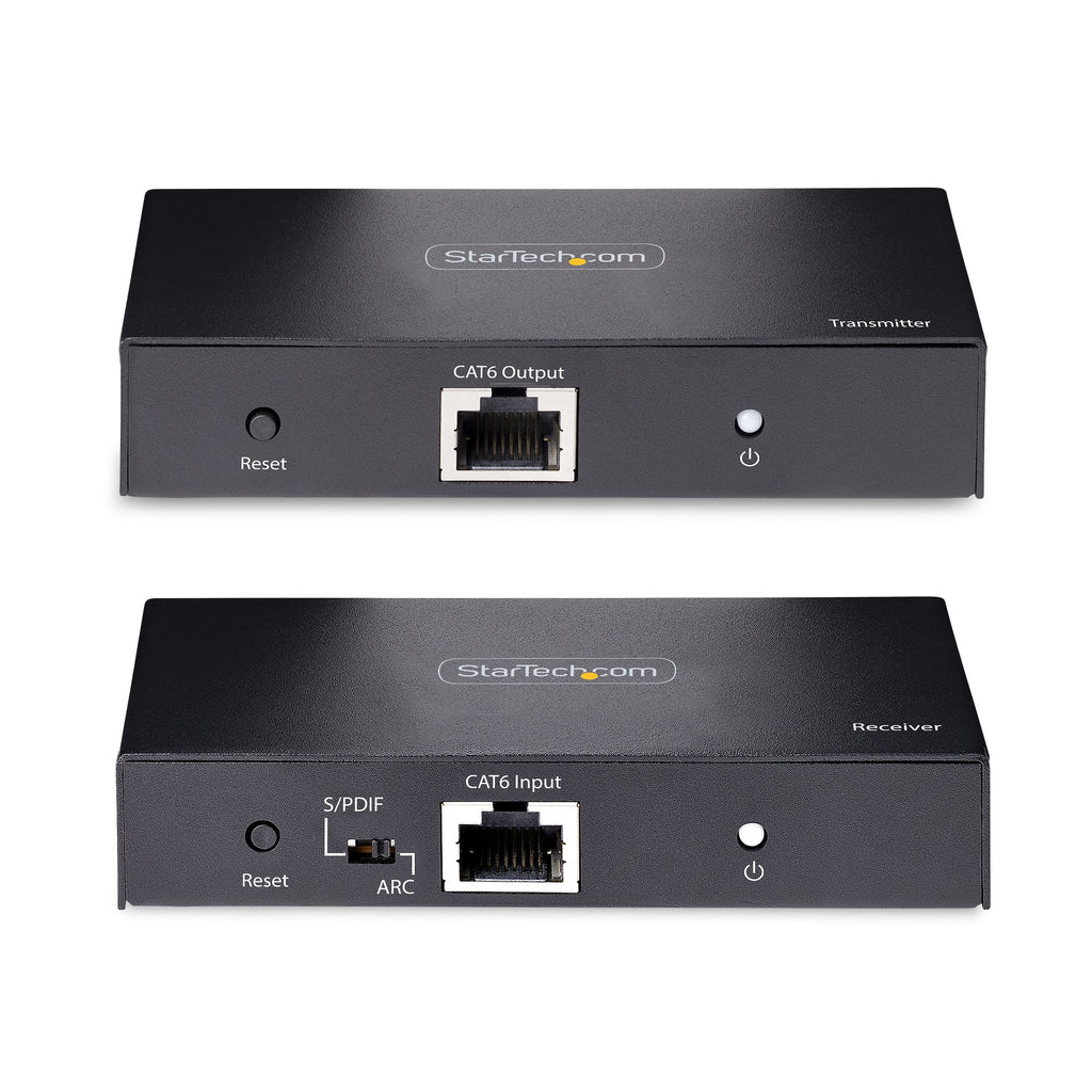 StarTech.com Extendeur HDMI 4K sur Câble CAT5/CAT6, Prolongateur Vidéo 4K 60Hz HDR jusqu'à 70m avec Sortie S/PDIF