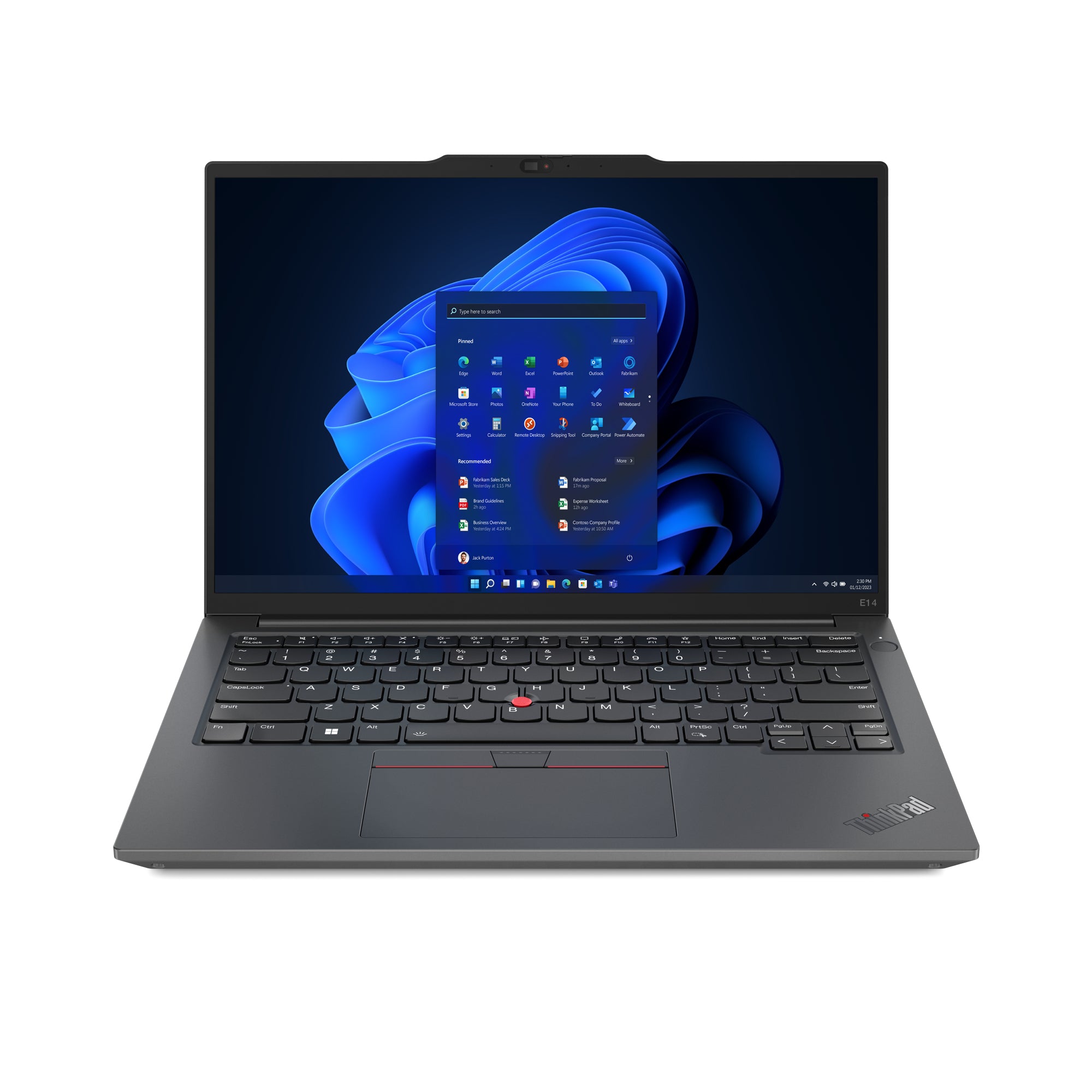 Lenovo ThinkPad E14 Gen 5 (AMD) AMD Ryzen™ 5 7430U Ordinateur portable 35,6 cm (14") WUXGA 8 Go DDR4-SDRAM 256 Go SSD Wi-Fi 6 (802.11ax) Windows 11 Pro Nordique Noir