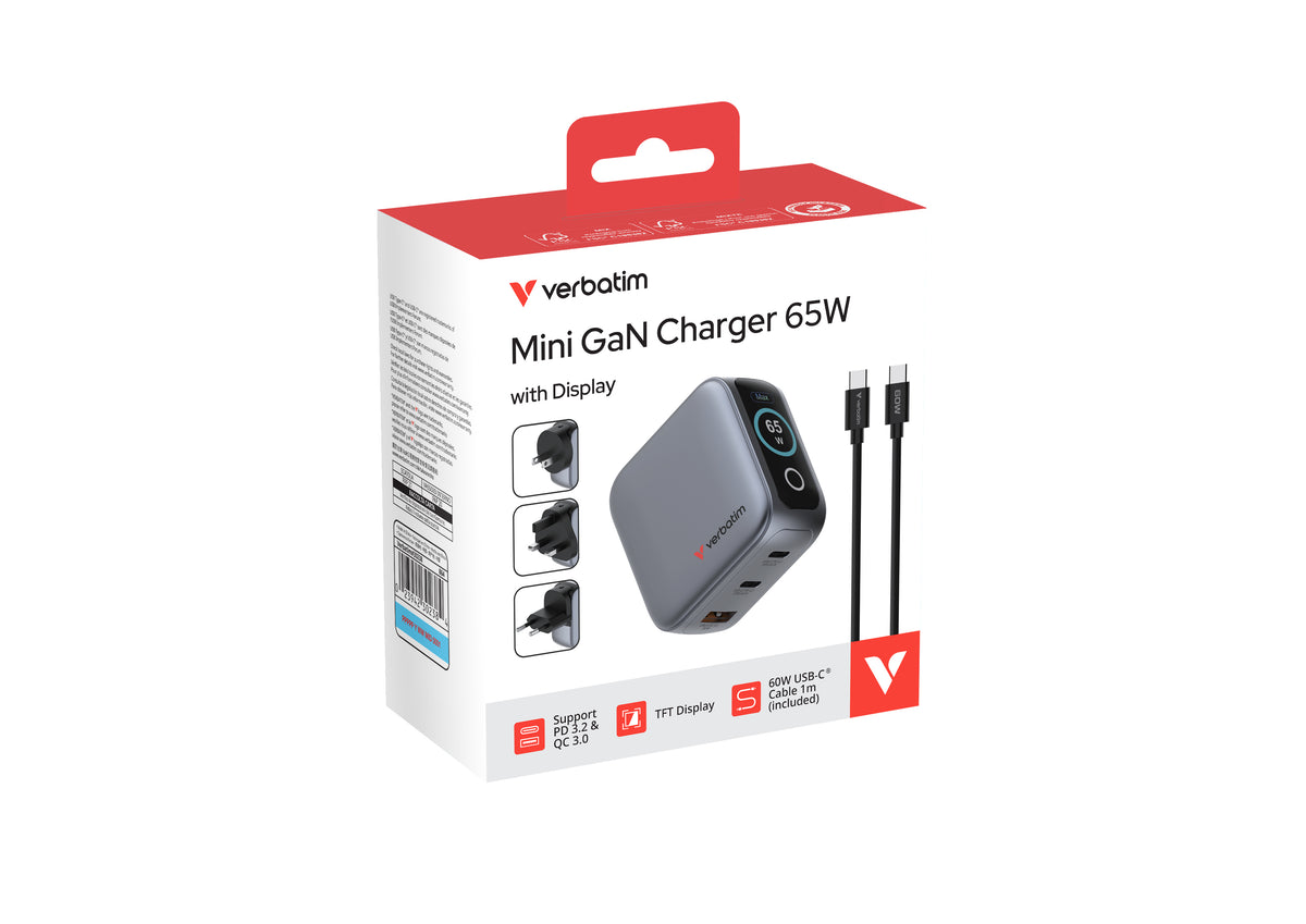 Verbatim 30238 chargeur d'appareils mobiles Universel Noir Secteur Charge rapide Intérieure