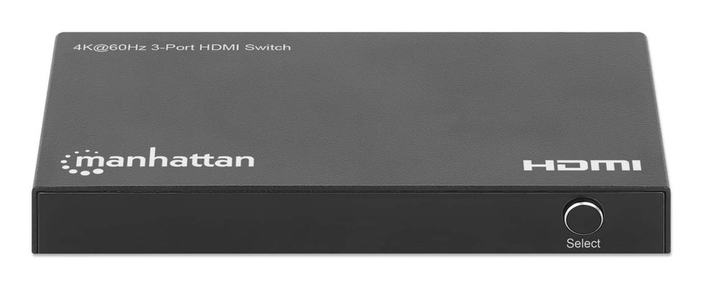 Commutateur Vidéo HDMI Manhattan 208222, Métal, Noir