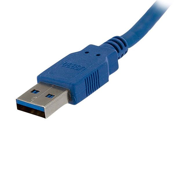StarTech.com Câble d'extension USB 3.0 SuperSpeed A vers A, 1 m, Bleu, Mâle vers Femelle