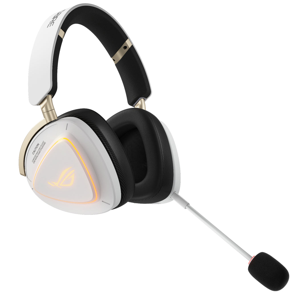 ASUS ROG Delta II-KJP Casque Gaming Filaire et Sans Fil Bluetooth, Noir et Blanc