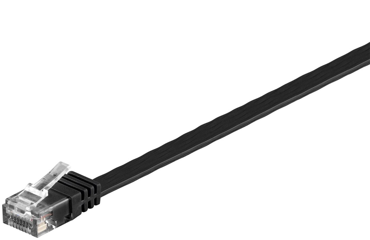 Microconnect V-UTP6005S-FLAT câble de réseau Noir 0,5 m Cat6 U/UTP (UTP)