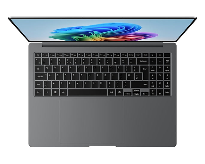 Samsung Galaxy Book5 Pro Intel Core Ultra 7 256V Ordinateur portable 40,6 cm (16") Écran tactile WQXGA+ 32 Go LPDDR5x-SDRAM 512 Go SSD Wi-Fi 7 (802.11be) Windows 11 Pro Allemand Gris